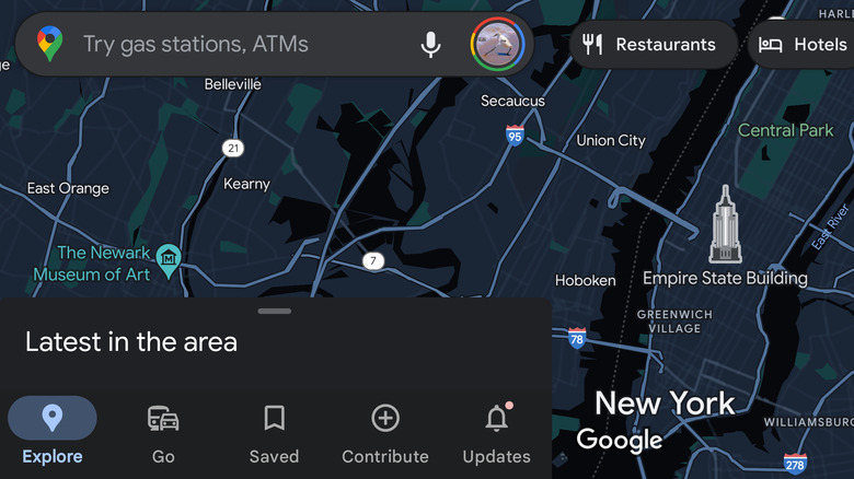 Google Maps running on Android