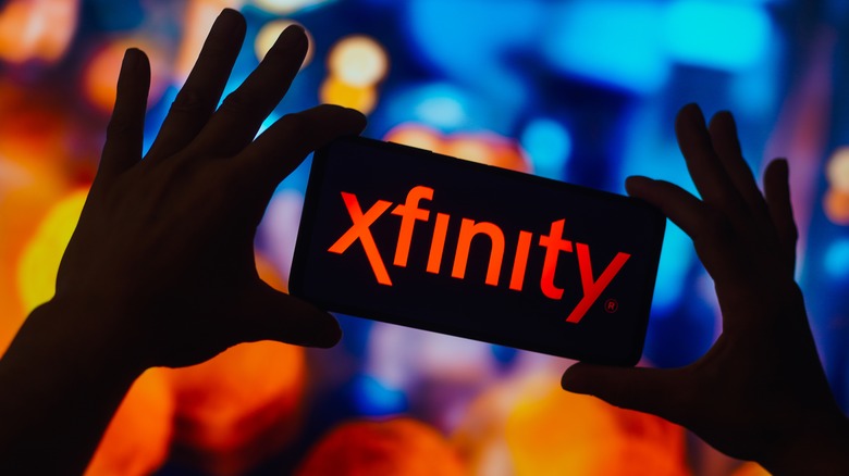 Xfinity logo on phone screen