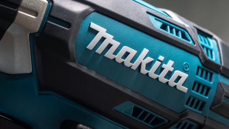 makita logo on power drill