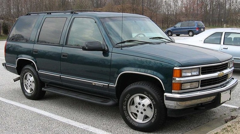 1995 Chevy Tahoe in parking space