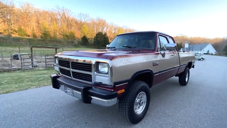 1st Generation Dodge Ram truck parked in driveway