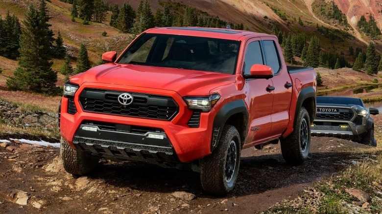 Tacoma TRD Off-Road parked trail