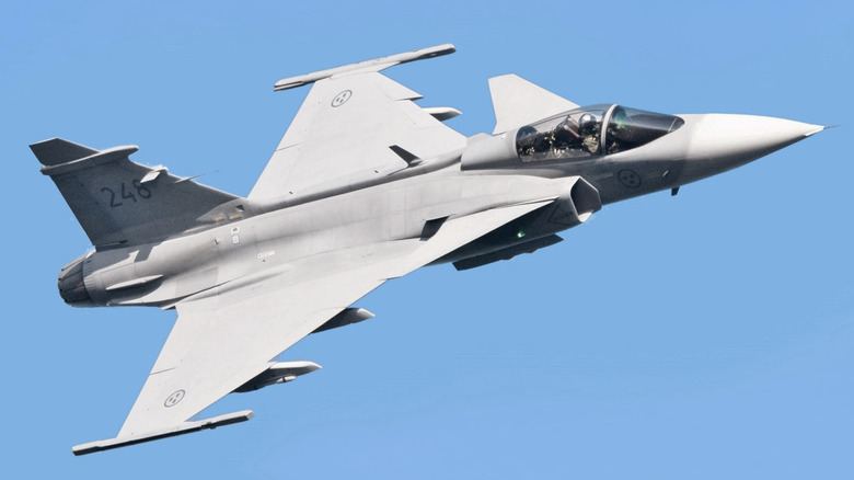 Saab JAS 39 Gripen in flight