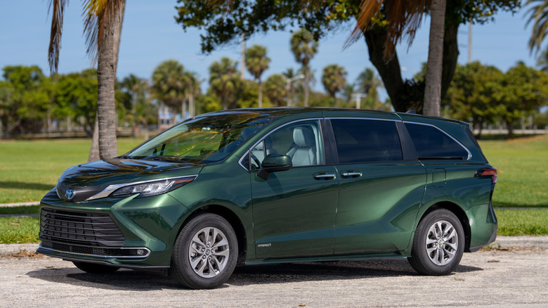 Toyota Sienna on road