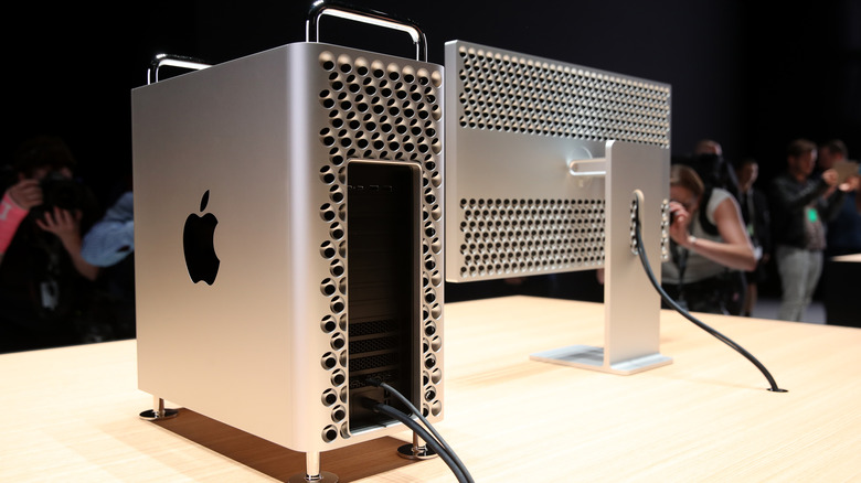 Mac Pro on display