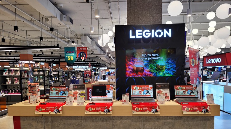 Lenovo Legion laptops in store