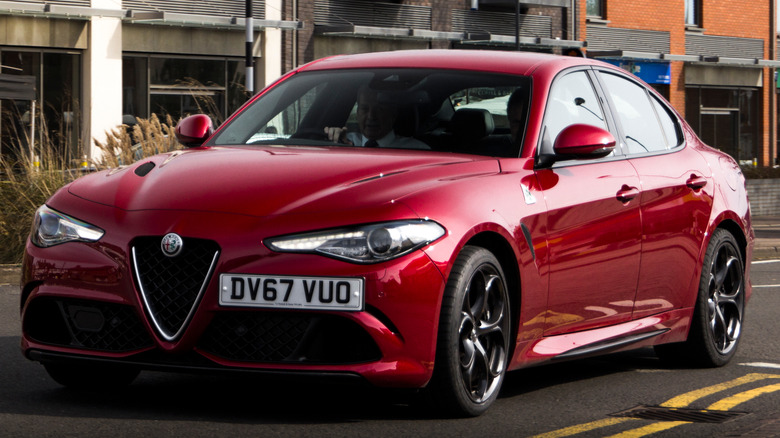 Alfa Romeo Giulia Quadrifoglio red