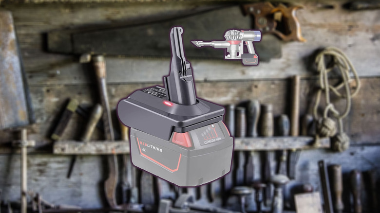 BTRUI for Dyson V8 Battery Adapter for Milwaukee M18