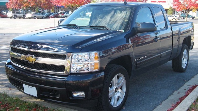 Chevrolet Silverado LTZ in parking lot