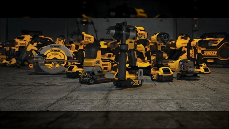 DeWalt's 20V power tool lineup.