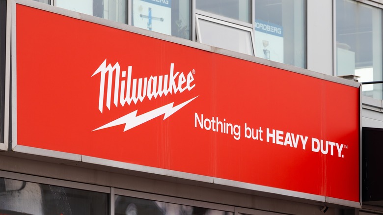 milwaukee logo on sign