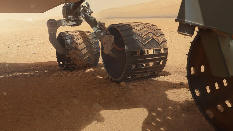 Mars rover wheels