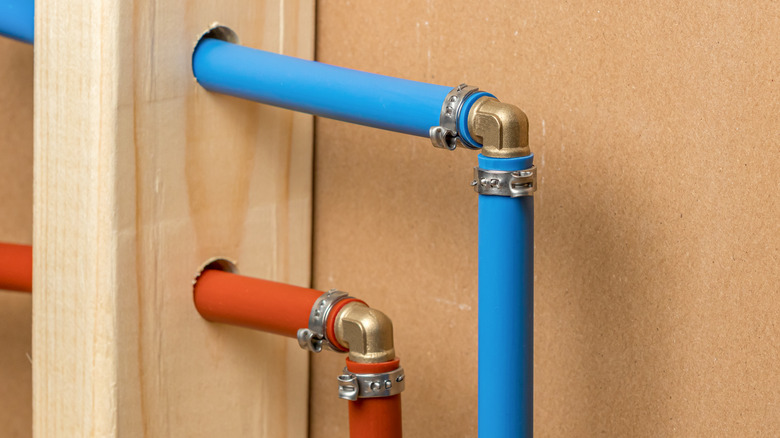 PEX plumbing pipes