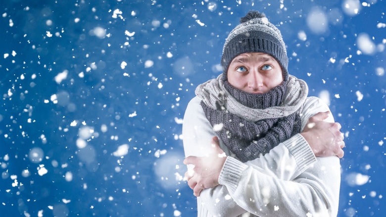 man in winter clothes