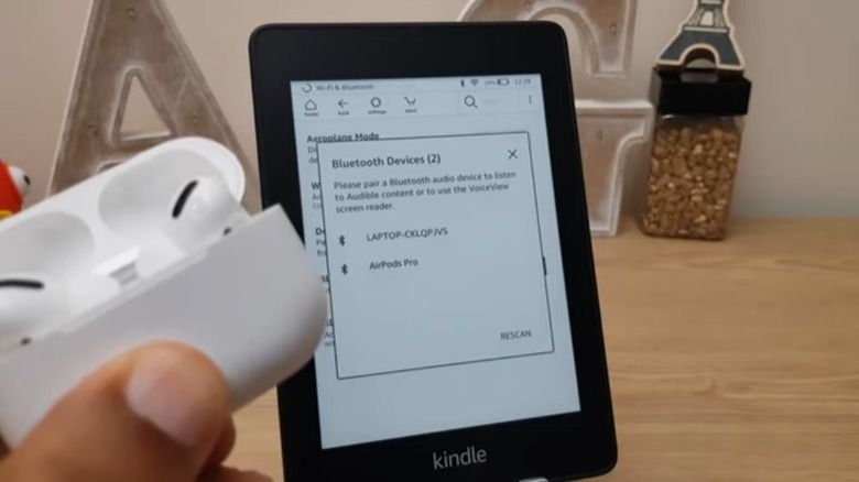 AirPods on Kindle