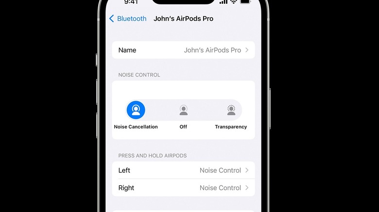 AirPod noise control