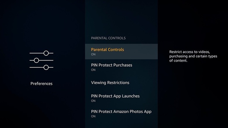 Parental controls on Fire TV