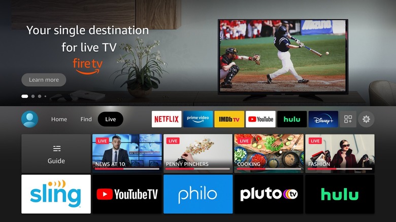 Fire TV home screen