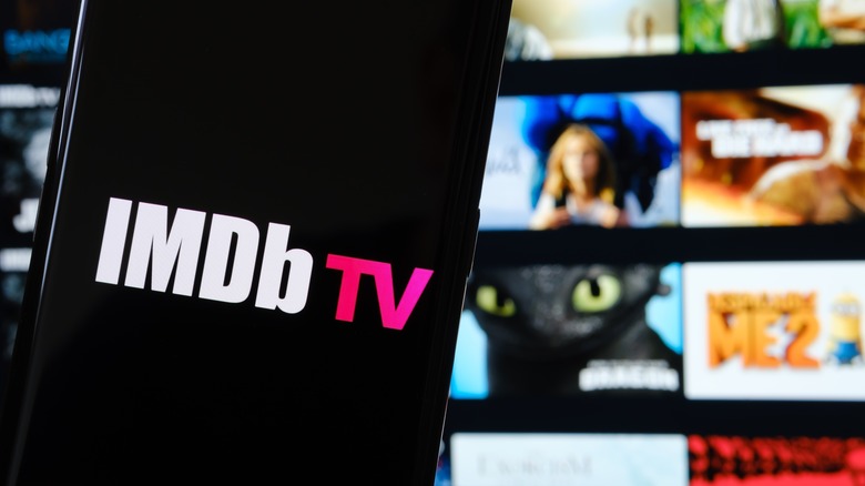 IMDb TV logo and TV screen