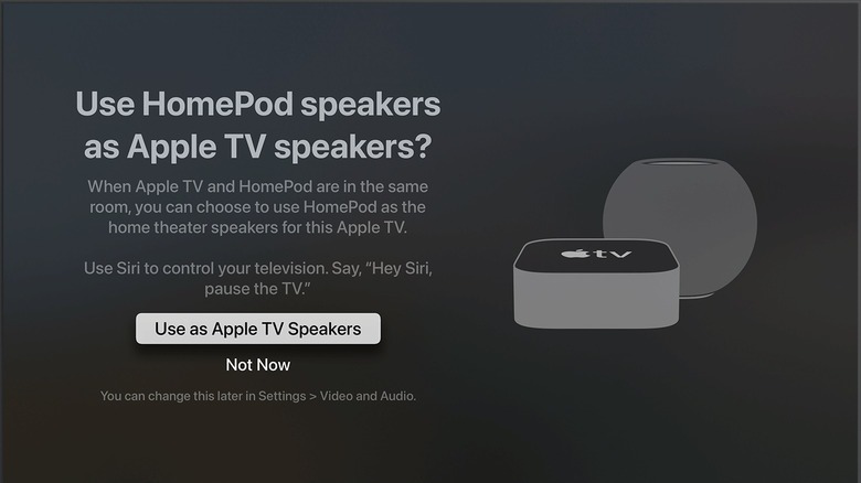 HomePod on Apple TV