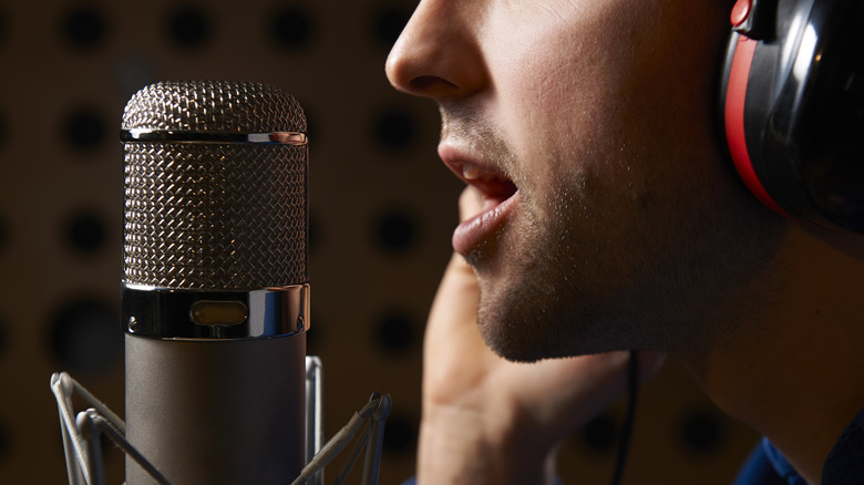 Man doing voiceover