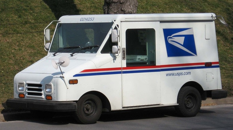 USPS Mail Truck parked road