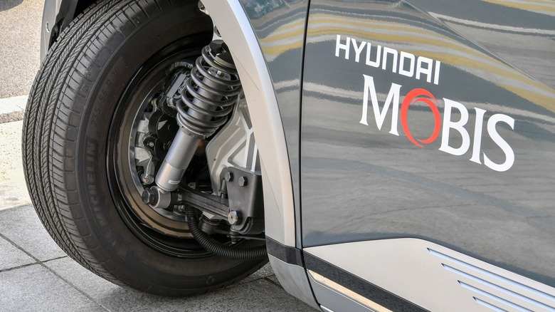 Hyundai mobis wheel at 90 degrees