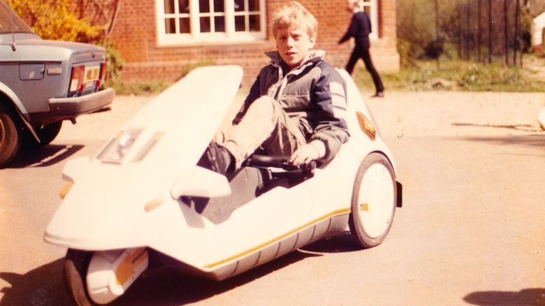 Grant Sinclair in a Sinclair C5