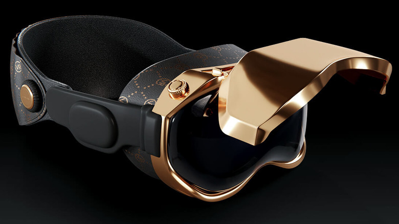 Caviar golden Apple Vision Pro render