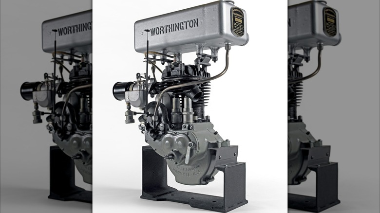 A Harley-Davidson Worthington engine