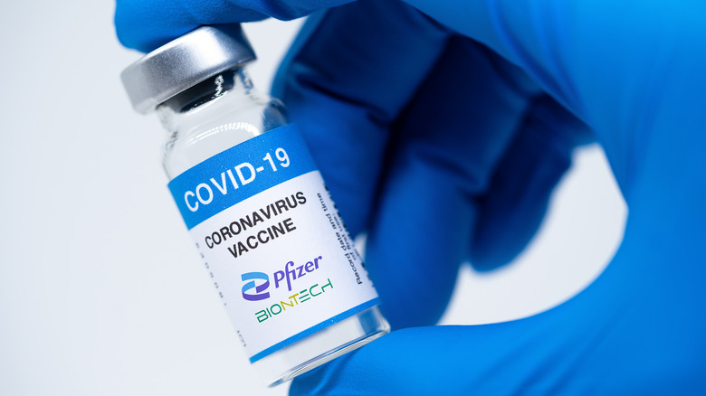 Vial of Pfizer COVID-19 vaccine 