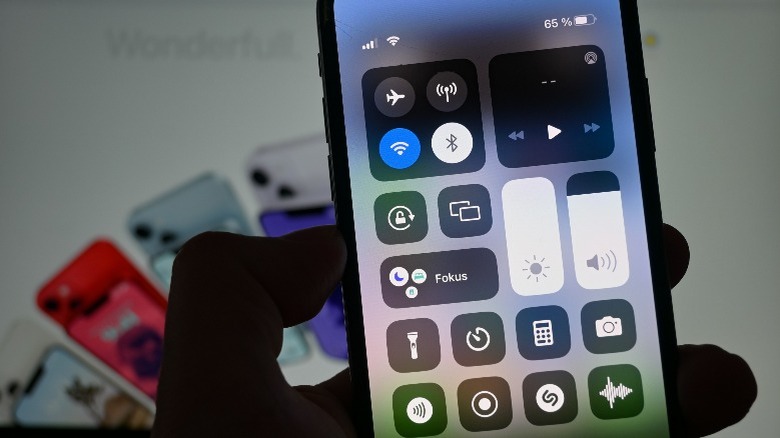 iPhone in the Control Center