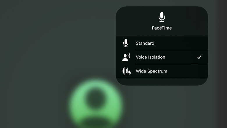 Voice Isolation feature screenshot