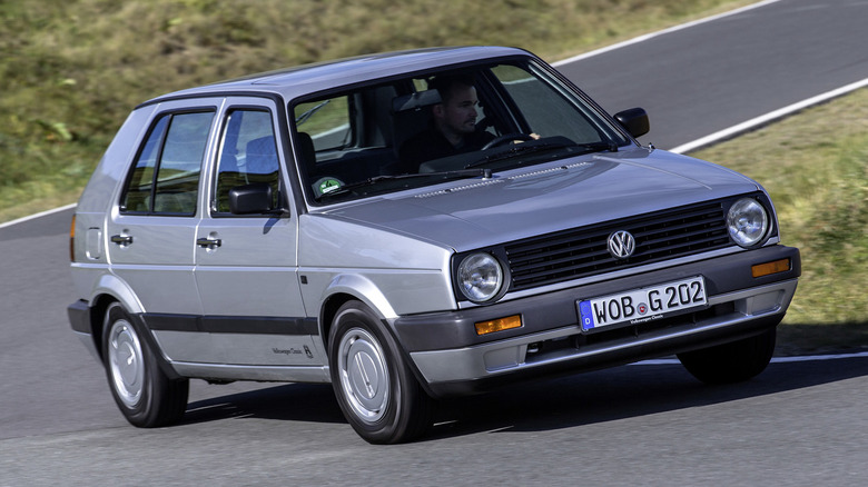 VW Golf Mk2 cornering