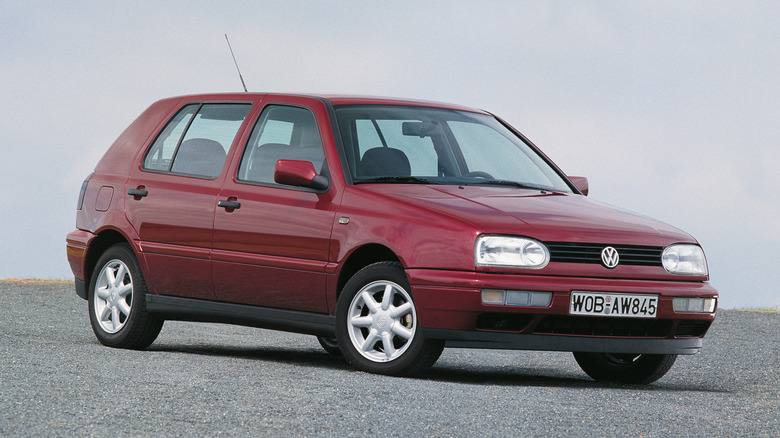 Red VW Golf Mk3