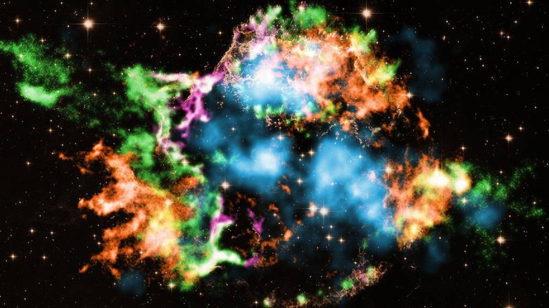 remains of supernova Cassiopeia A
