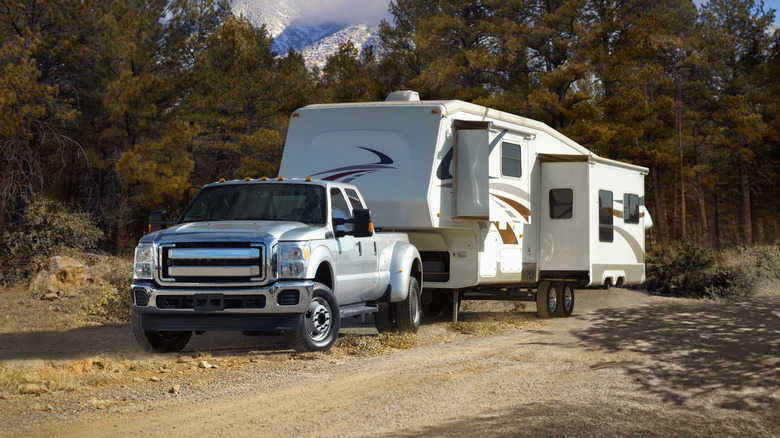 diesel truck towing