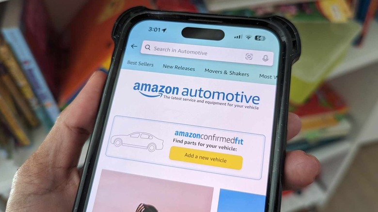 Amazon app automotive page