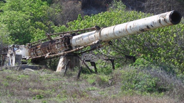 Abandoned HARP gun in Barbados