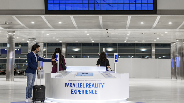 Parallel Reality Experience Check In kiosk