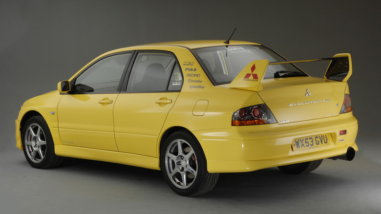Yellow 2003 Mitsubishi Evolution