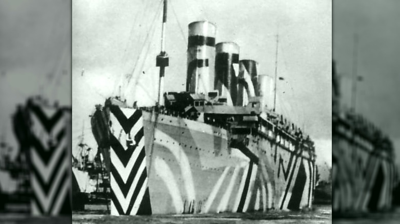 HMT Olympic Dazzle Camouflage pattern