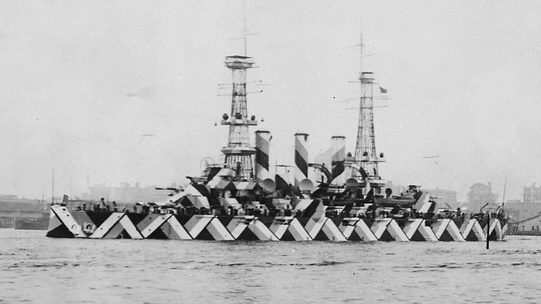 USS Nebraska battleship Dazzle Camouflage