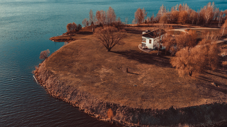 tiny home on an island