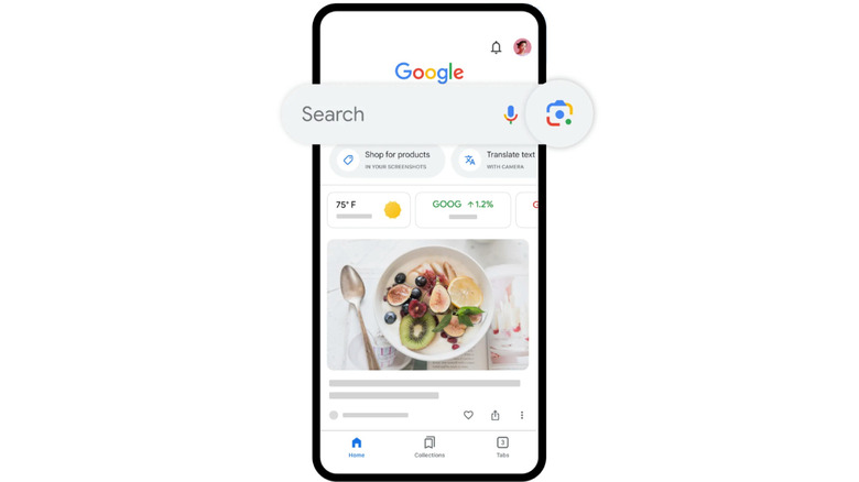 Launching Google Lens 