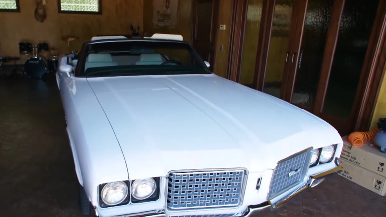 Keith's Cutlass in his garage