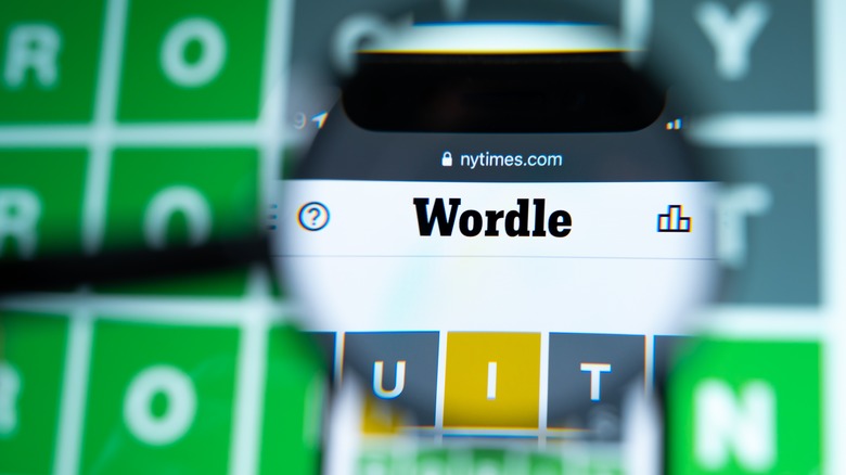 Wordle puzzle on a smartphone