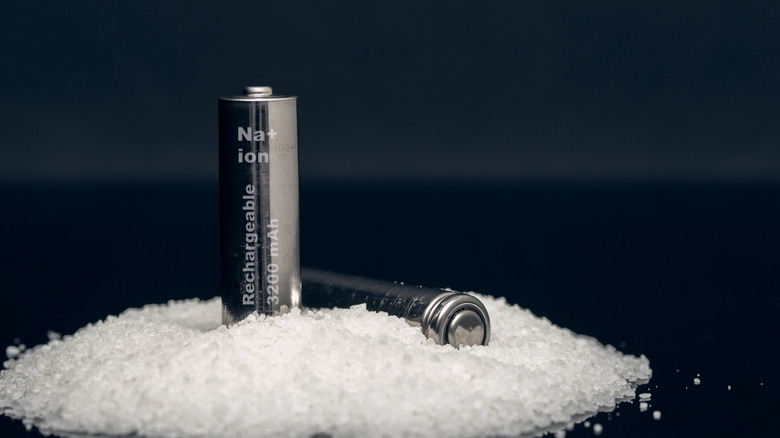 sodium ion batteries on salt