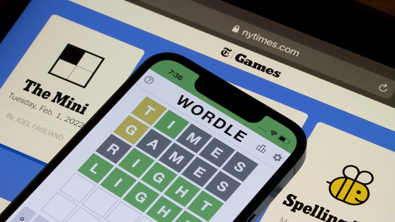 Wordle puzzle smartphone