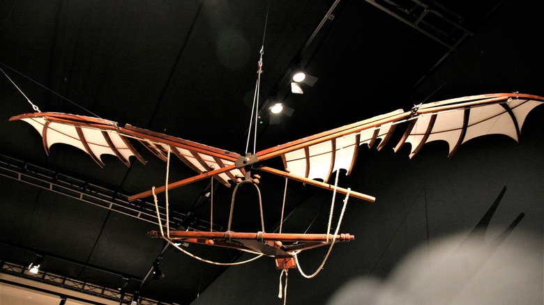 Model of Da Vinci's onrnithopter